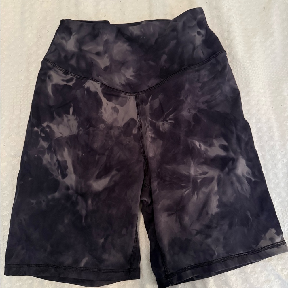 Black Bike Shorts with Elastic Waistband and Urban Style
